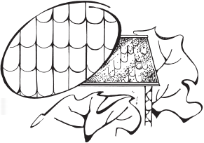 Кладка из сланцевых плиток прямоугольной формы со скругленными краями