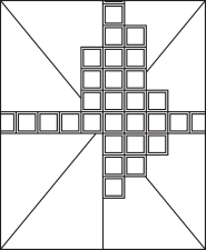 Схема прямого расположения потолочной плитки
