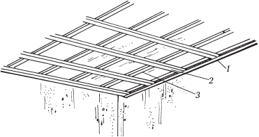 Монтаж металлического каркаса для установки гипсокартонного потолка